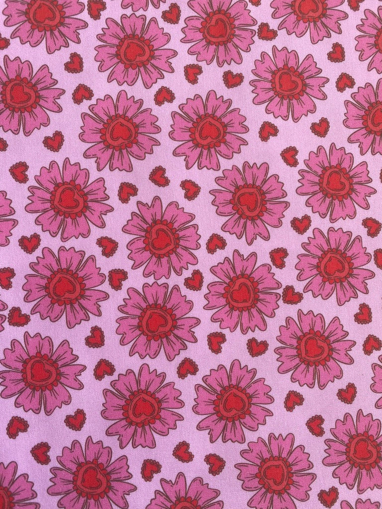 Pink Love Florals Dog Bandana