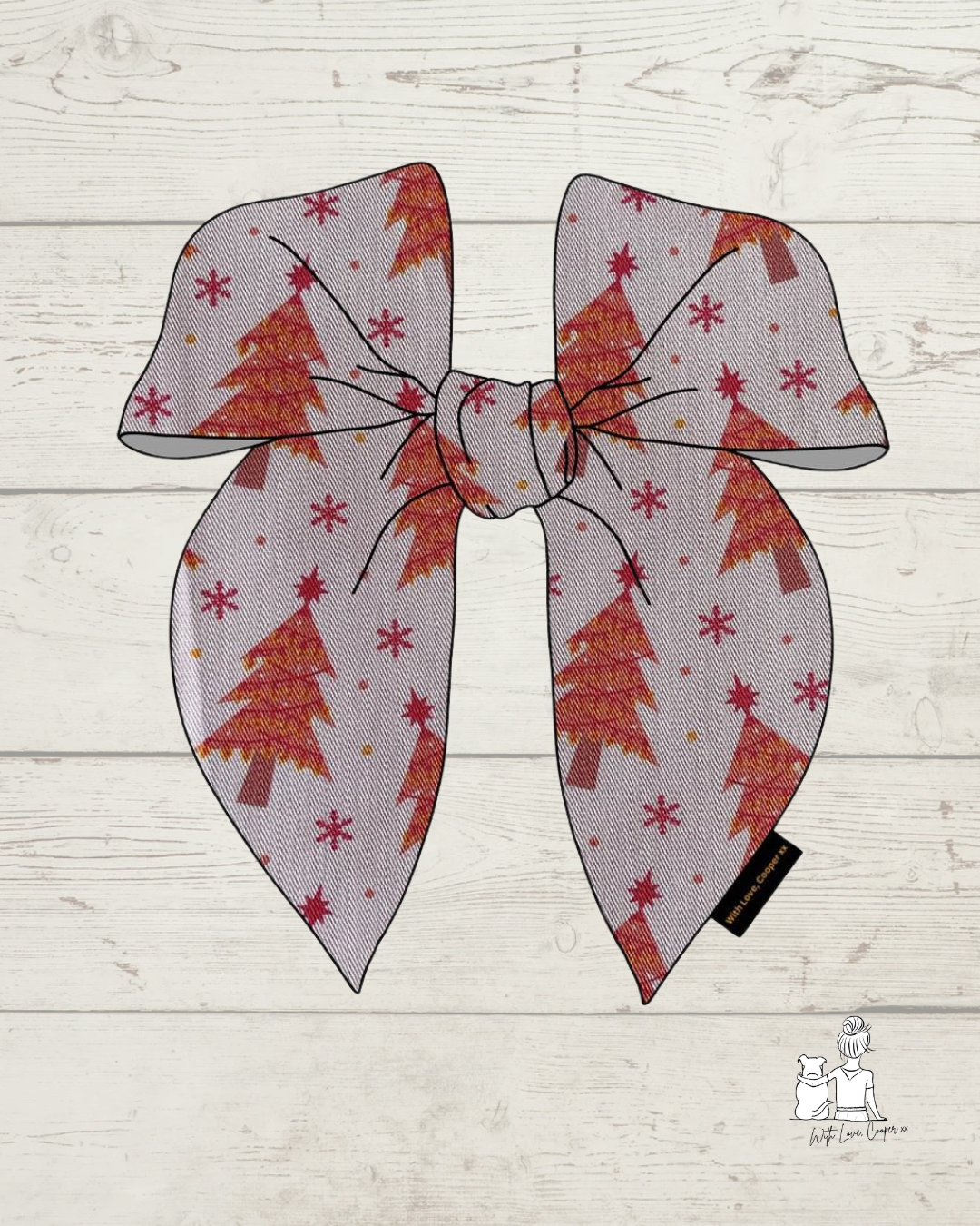 Pink Christmas Trees Dog Accessories