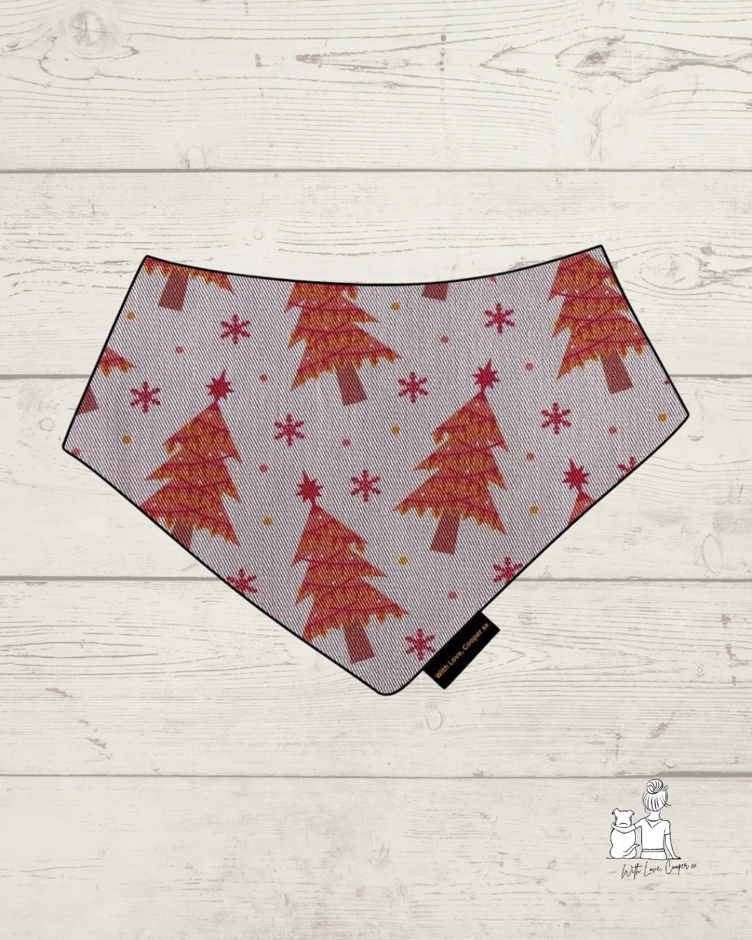 Pink Christmas Trees Dog Accessories