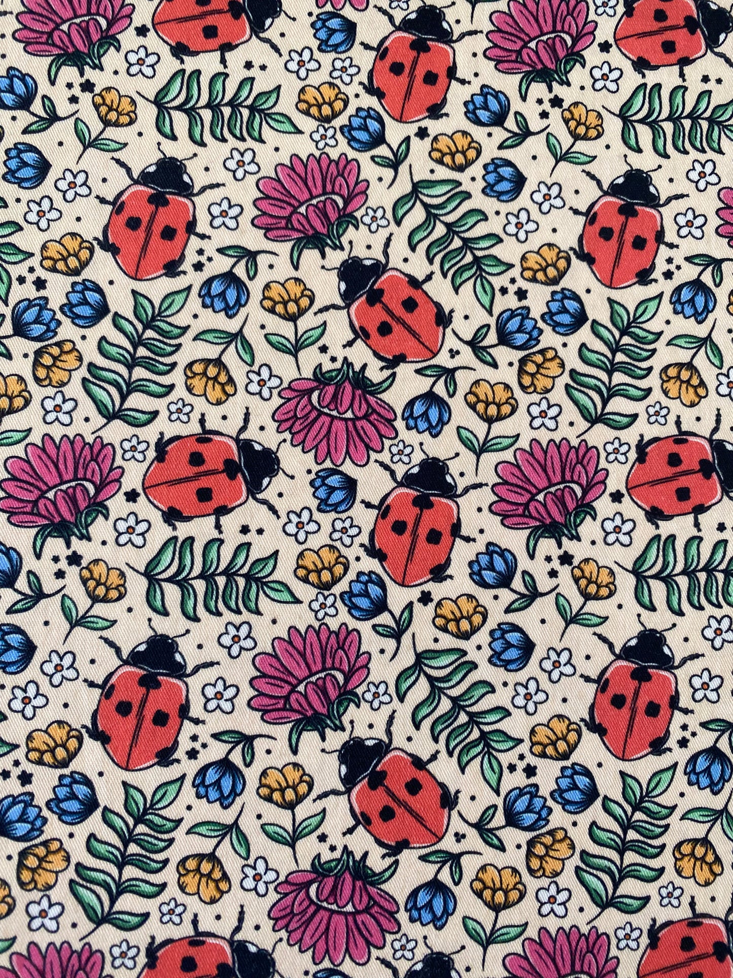 Ladybug Floral Dog Bandana