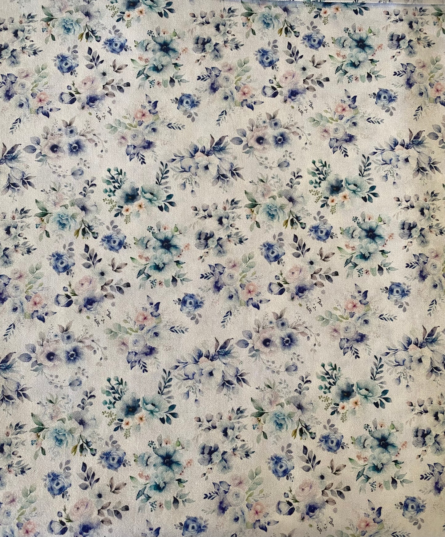Watercolour Blue Floral Dog Bandana