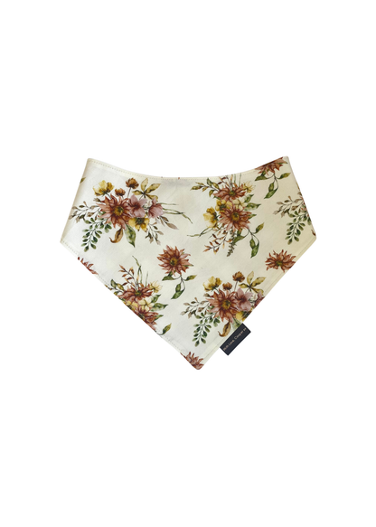 Cream Floral Dog Bandana