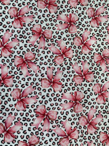Cheetah Bow Dog Bandana