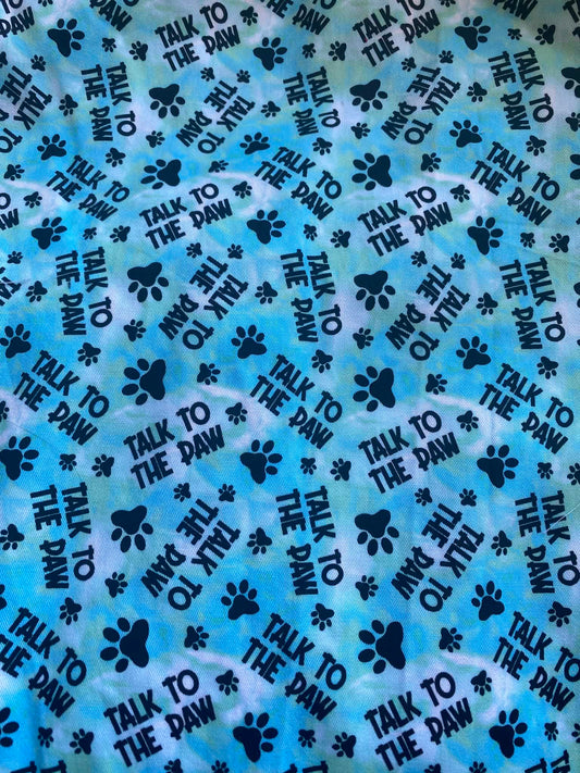 Talk to the Paw Bandana