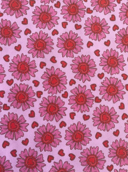 Pink Love Florals Dog Bandana