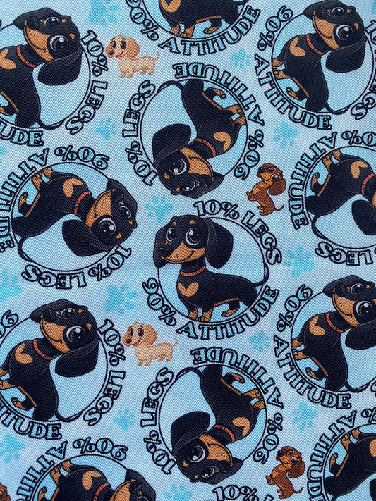 Dachshund Attitude Dog Bandana