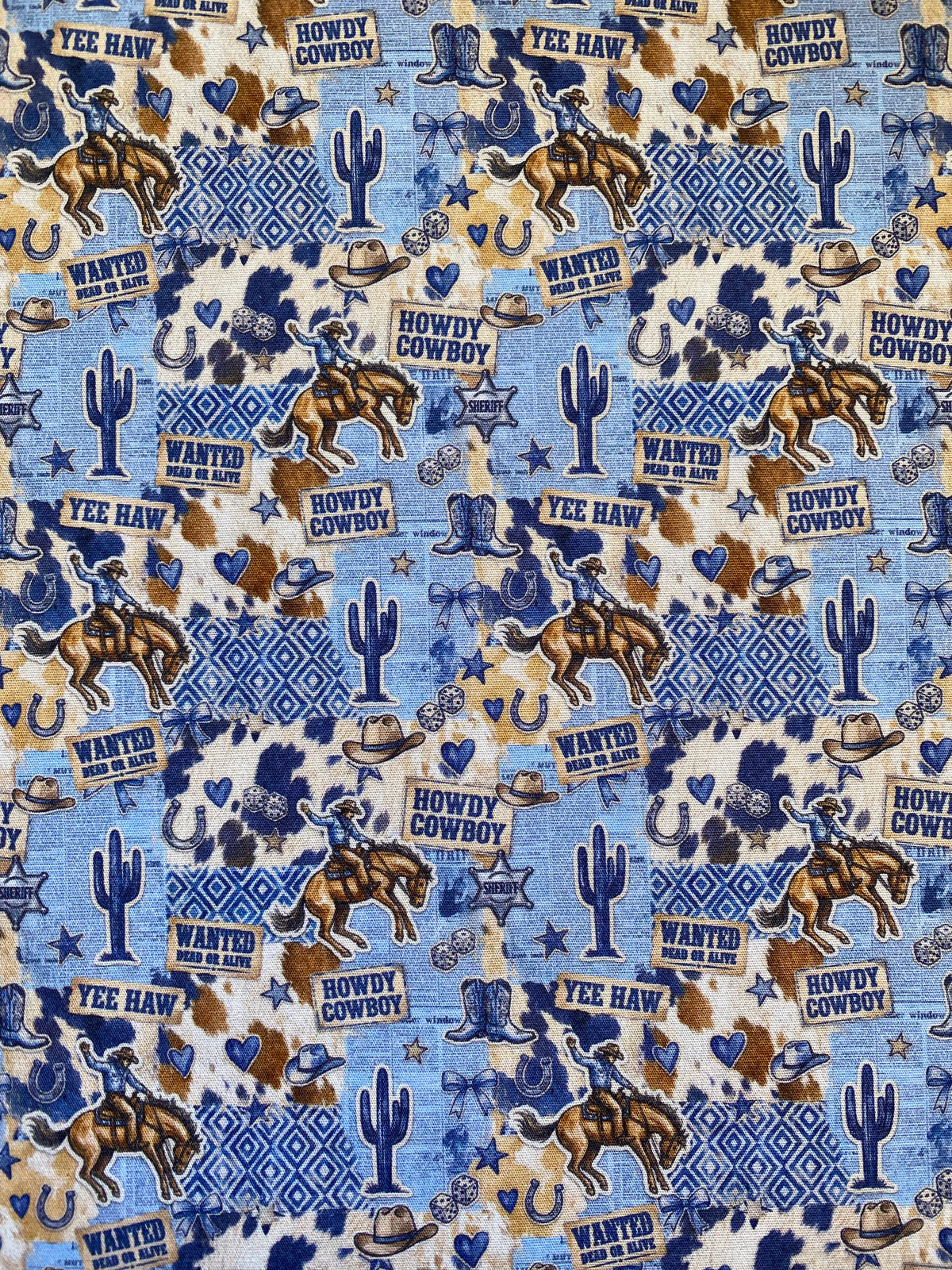 Blue Jean Cowboy Dog Bandana