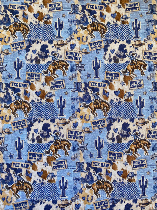 Blue Jean Cowboy Dog Bandana
