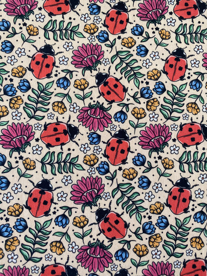 Ladybug Floral Dog Bandana
