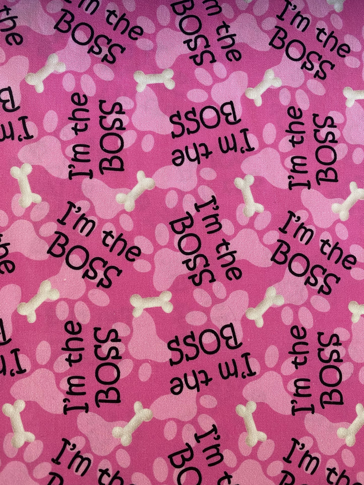 I'm the Boss - Pink Dog Bandana