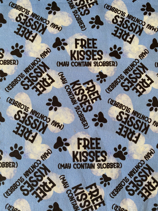Free Kisses - Blue Bow & Bow Tie