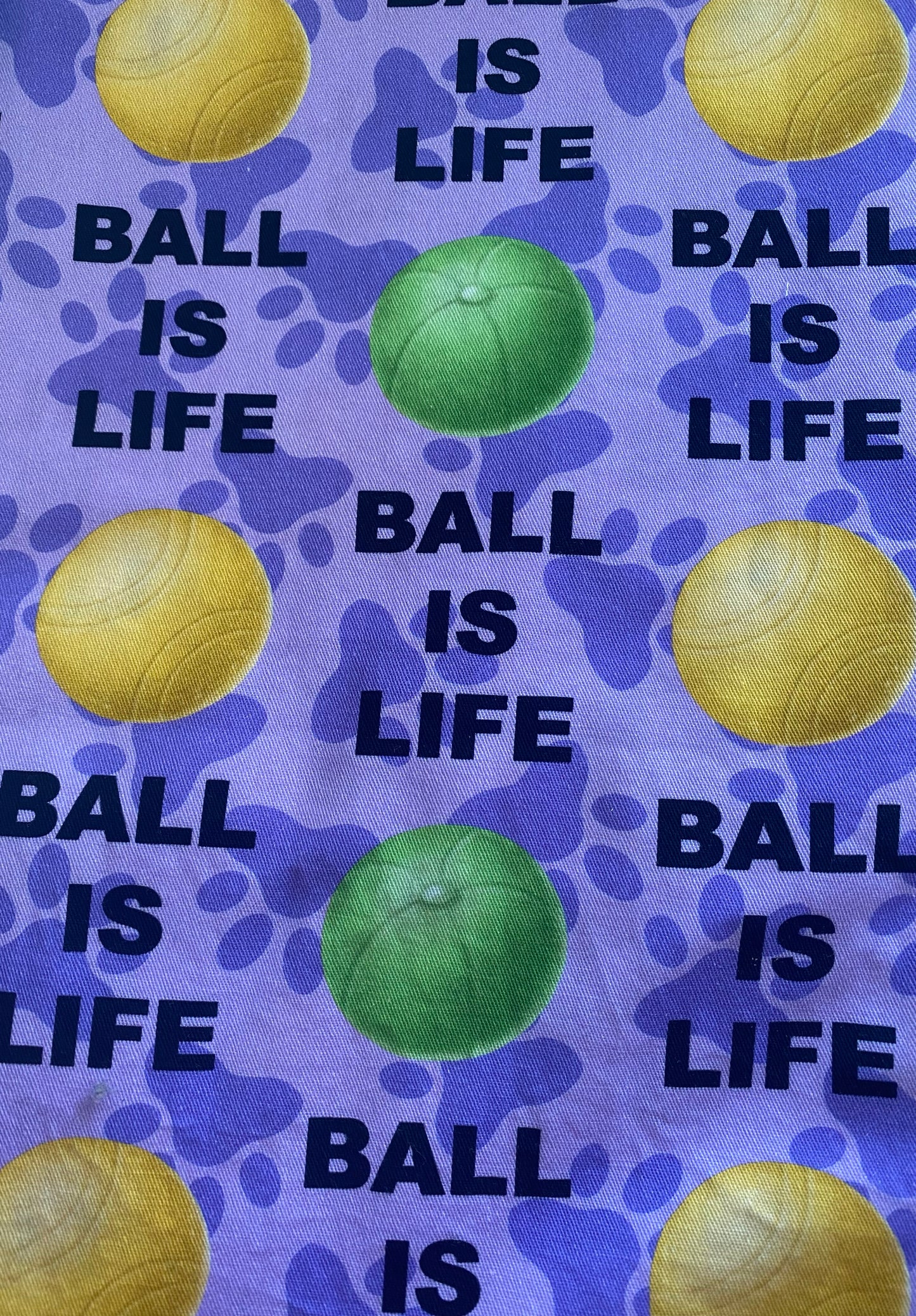 Ball is Life - Purple Dog Bandana