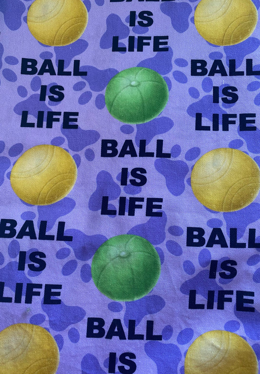 Ball is Life - Purple Dog Bandana