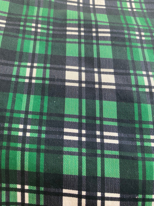 Green & Black Checks Dog Bandana