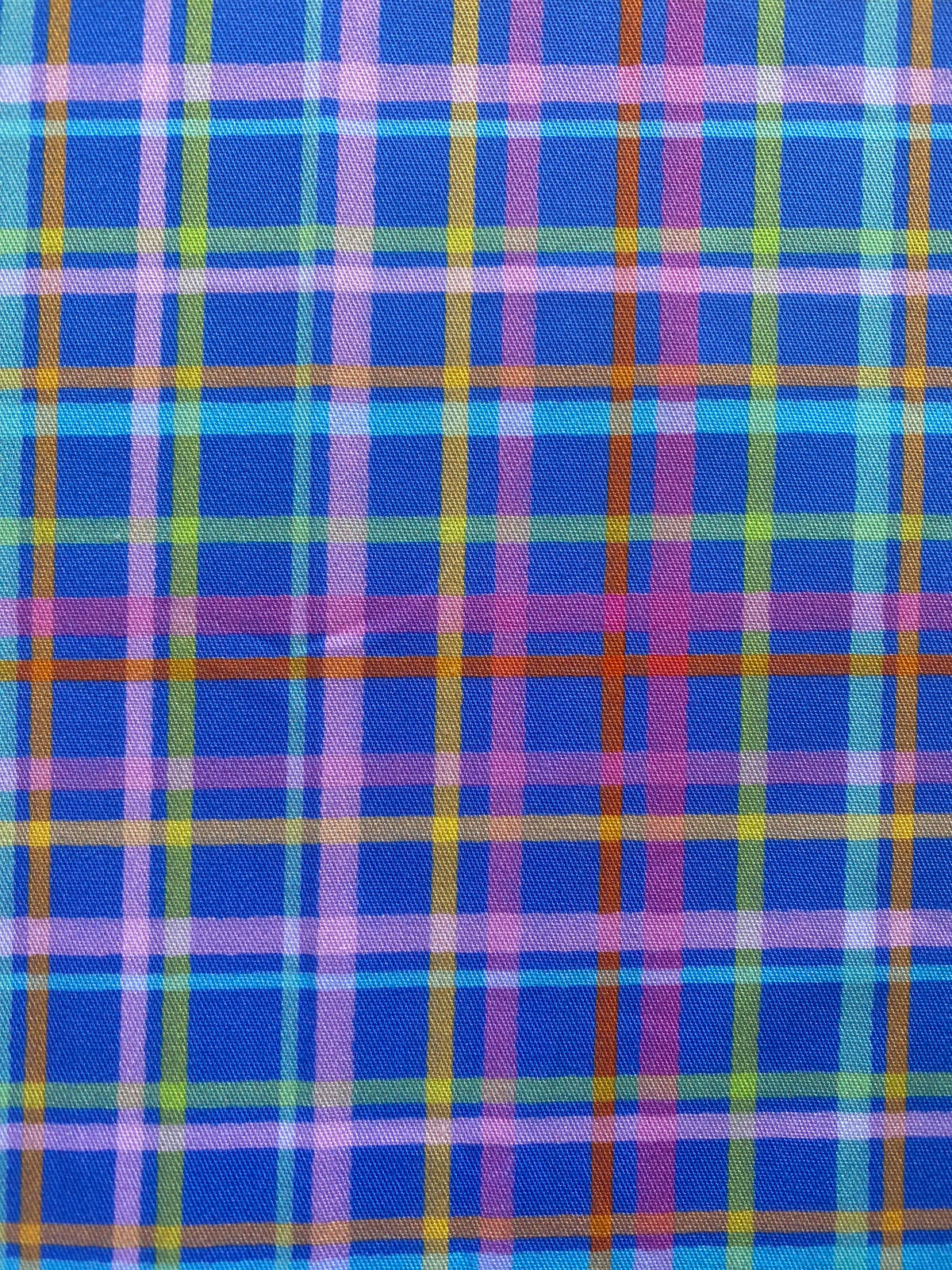 Electric Plaid Dog Bandana