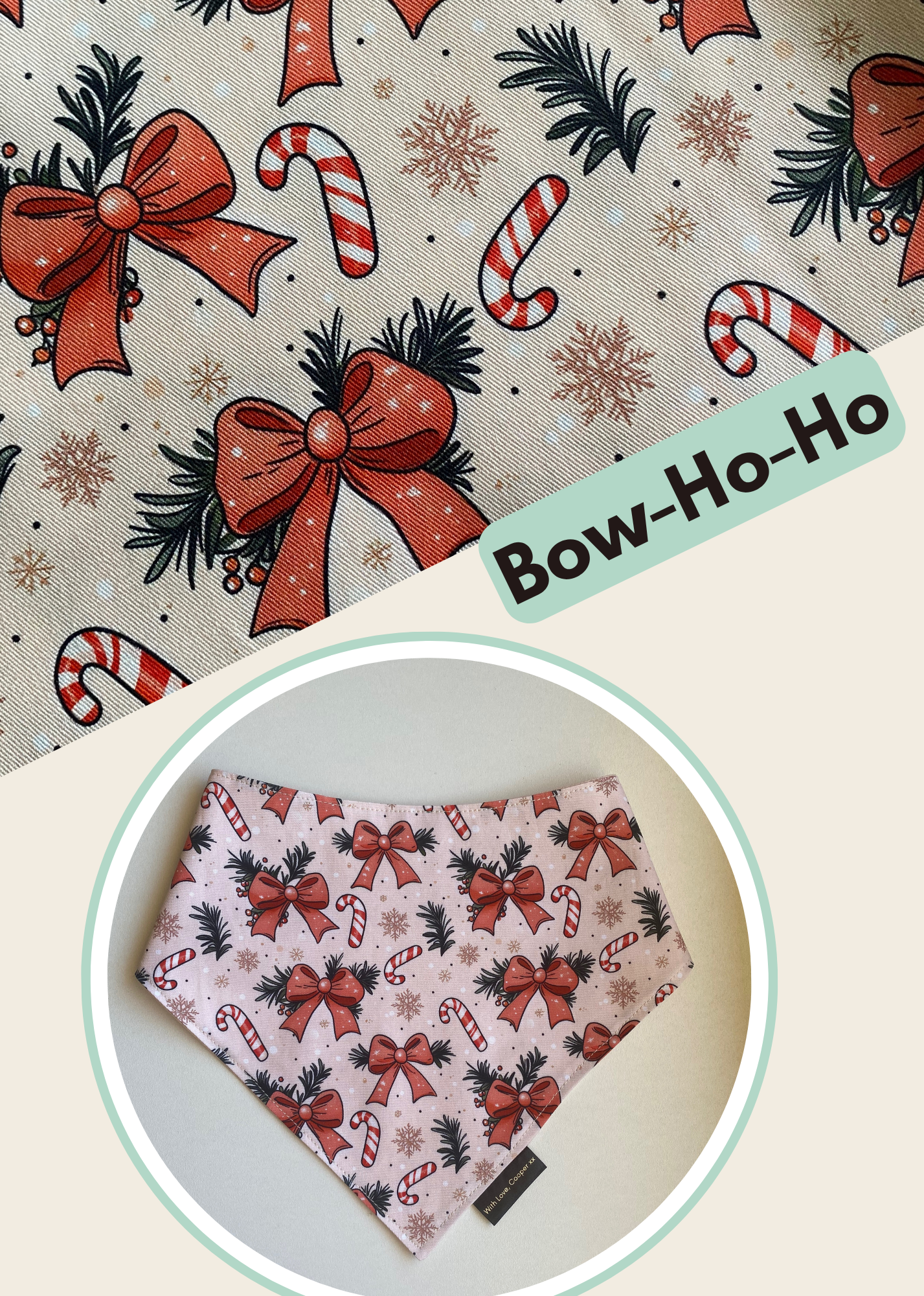Bow - Ho - Ho Dog Bandana