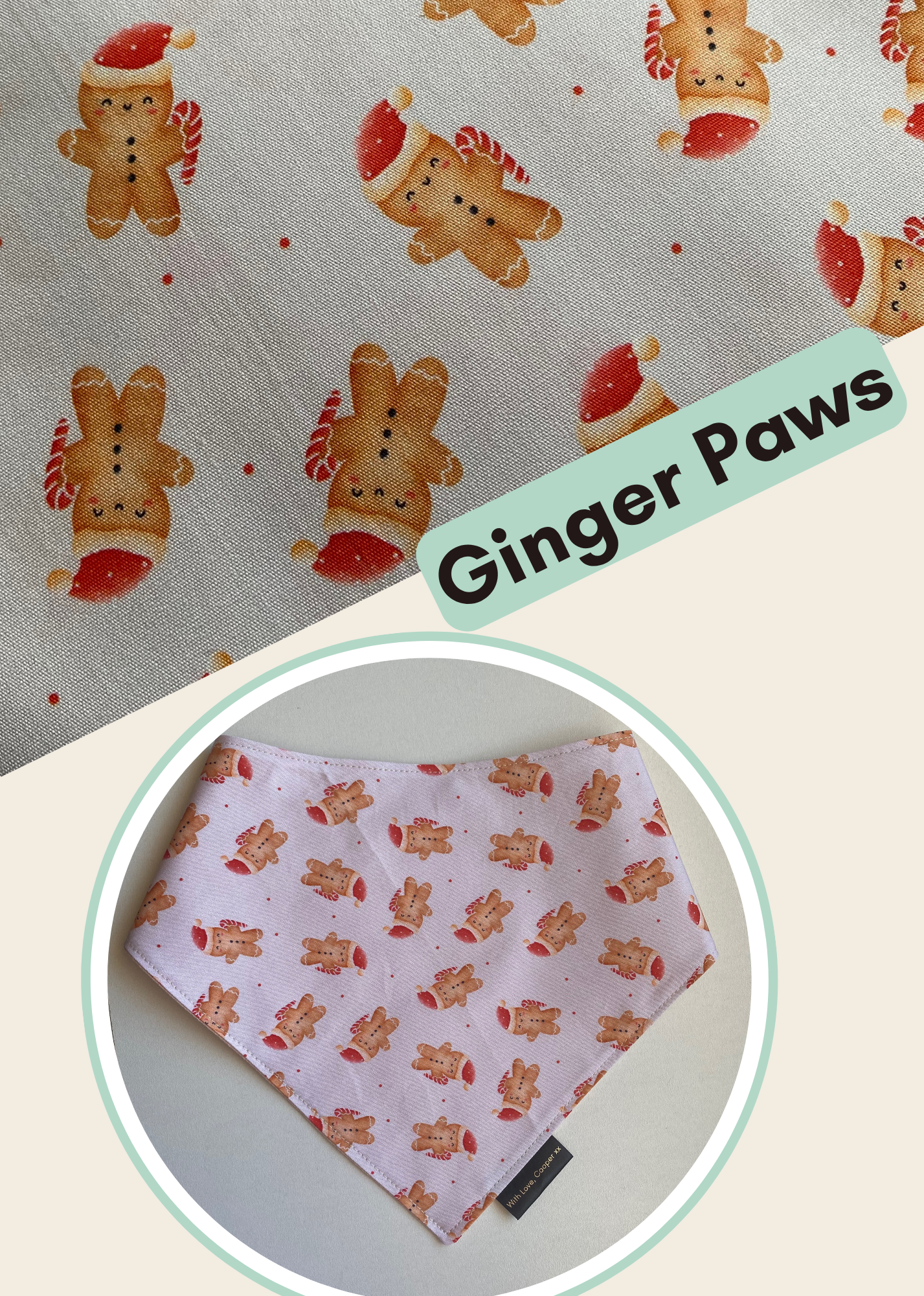 Ginger Paws Dog Bandanas