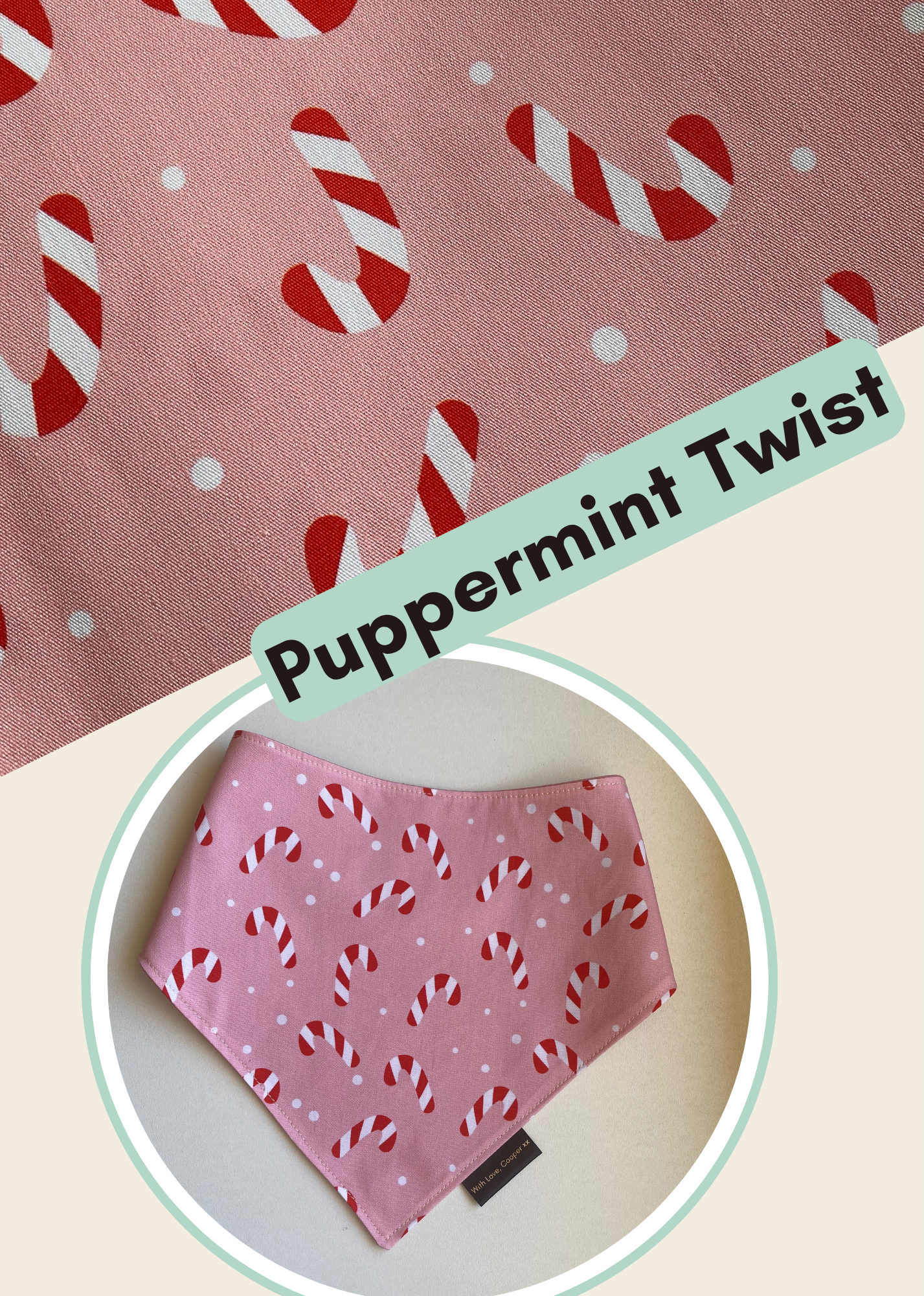 Puppermint Twist Dog Bandana