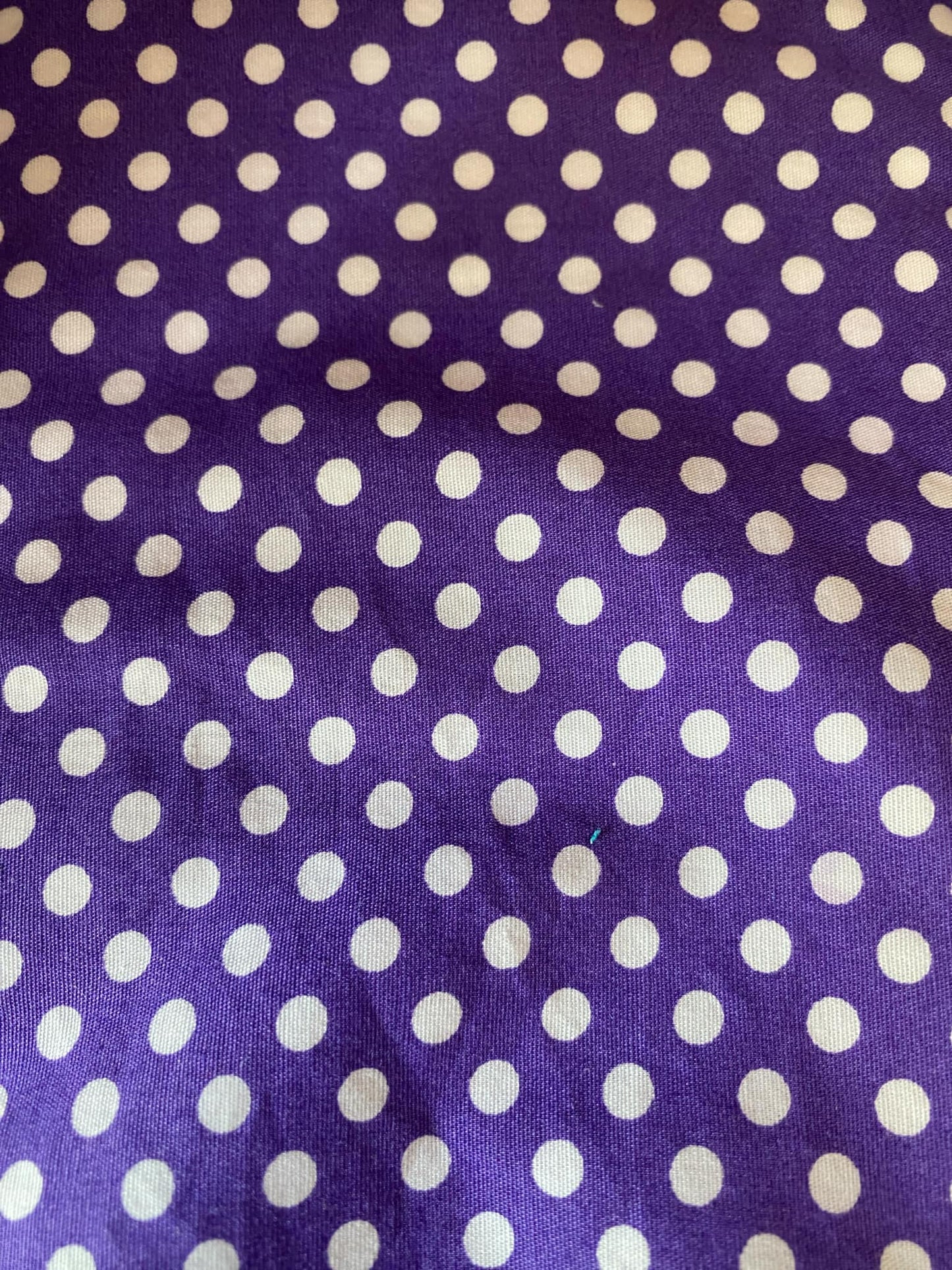 Deep Purple & White Polka Dots