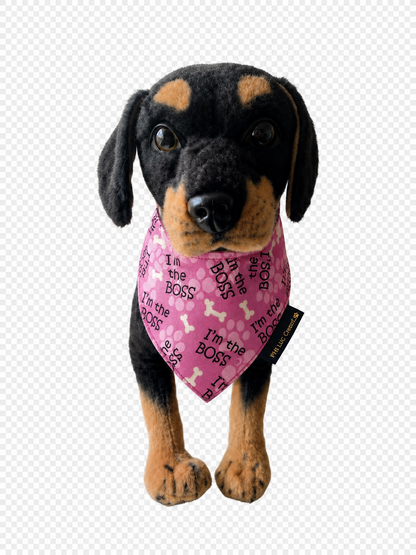 I'm the Boss - Pink Dog Bandana