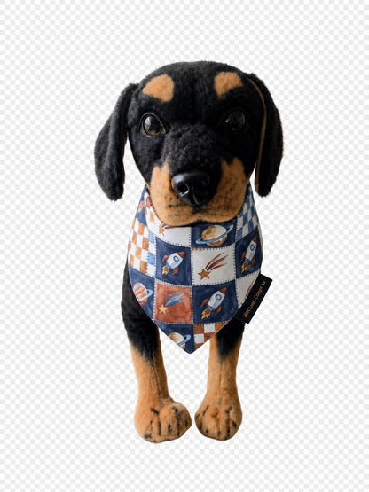 In Space Patchwork Dog Bandana